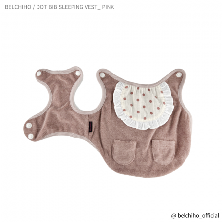 [BCO] DOT BIB SLEEPING VEST _ PINK