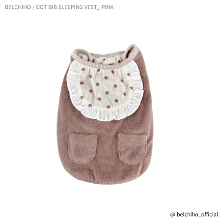 [BCO] DOT BIB SLEEPING VEST _ PINK